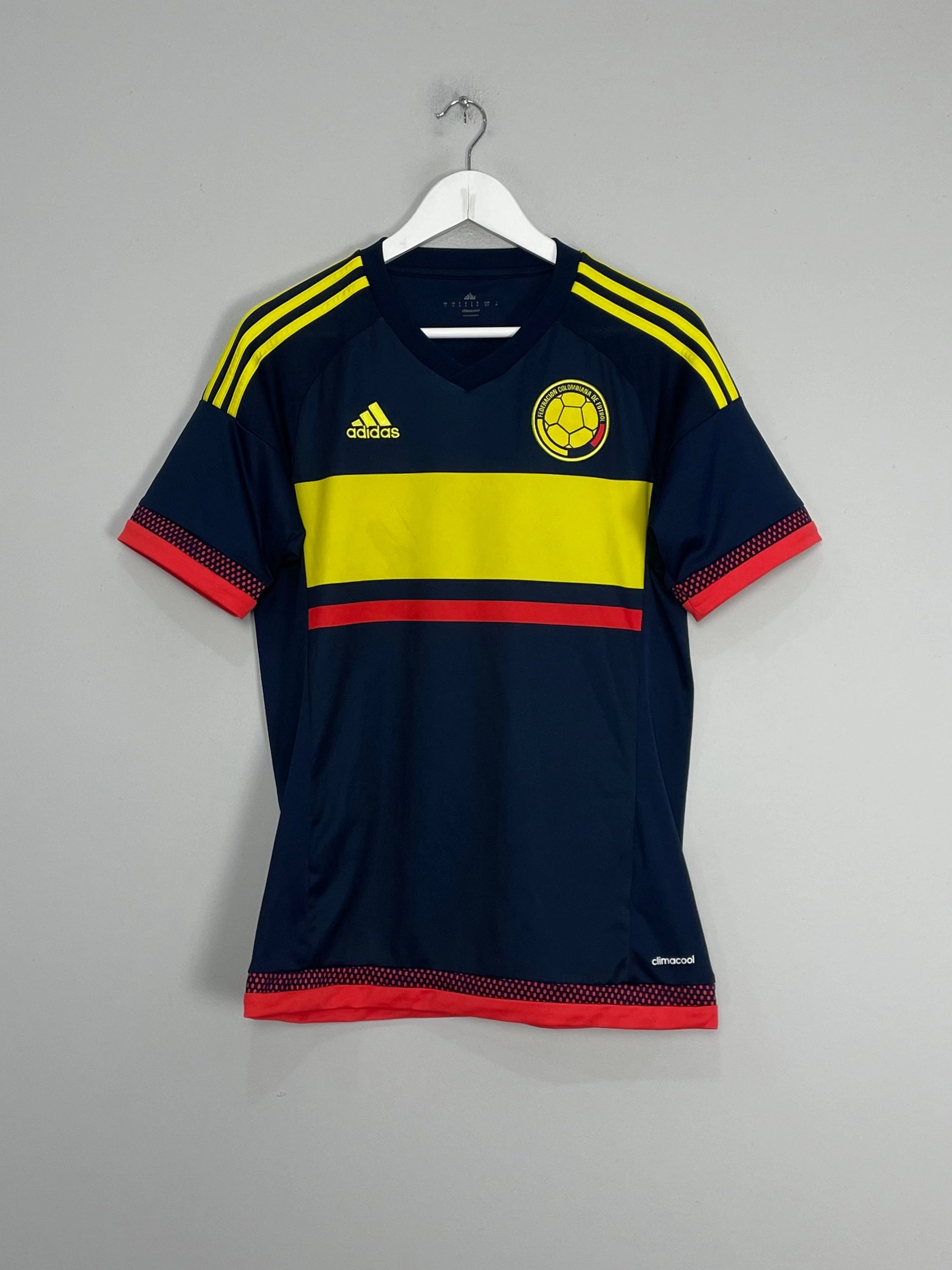 Double Layered Edge Reinforcement Elasticized Cuffs 2015/16 COLOMBIA AWAY SHIRT (S) ADIDAS