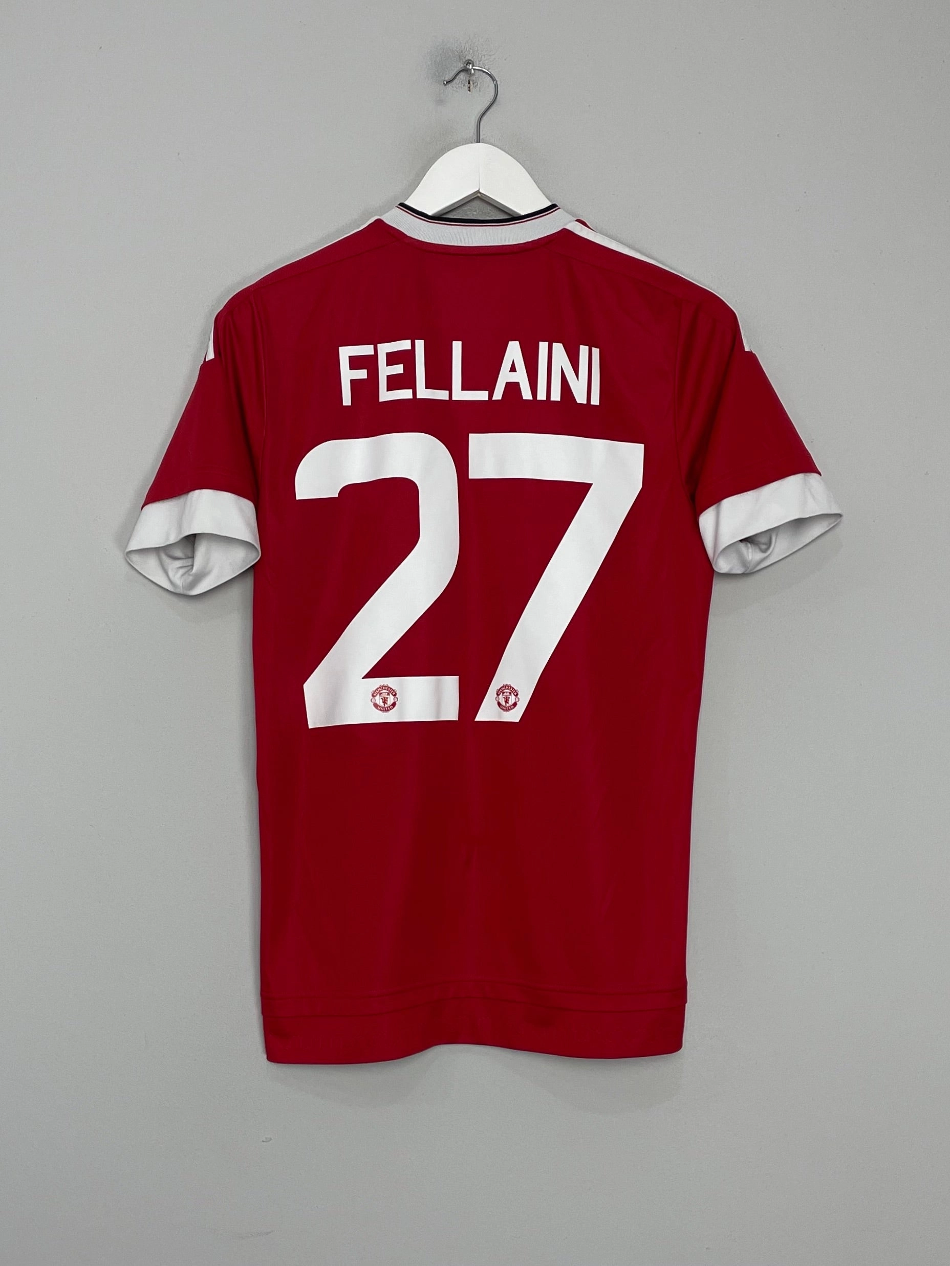Low Bulk Texture 2015/16 MANCHESTER UNITED FELLAINI #27 HOME SHIRT (S) ADIDAS
