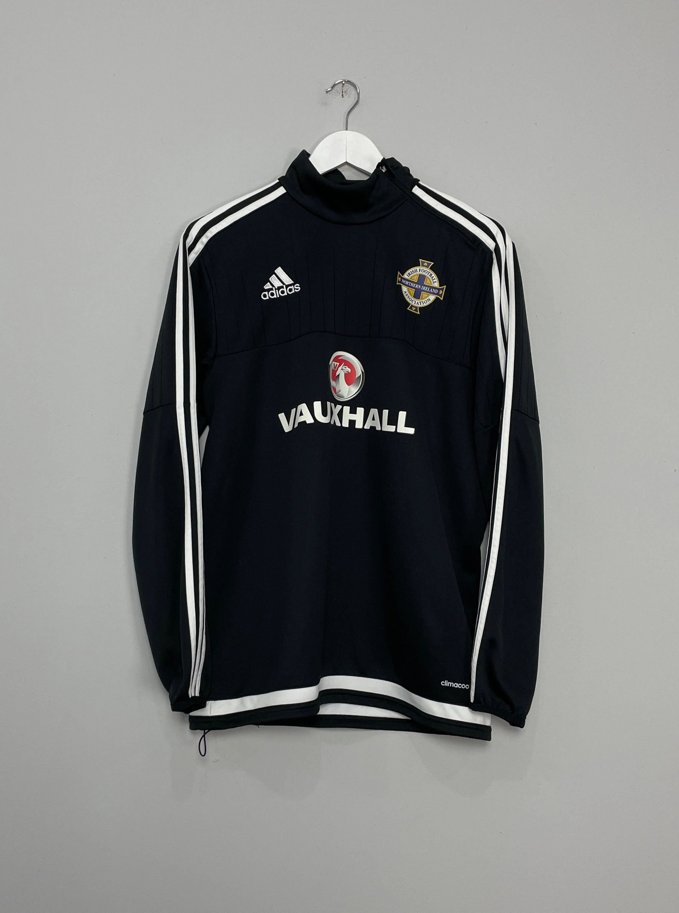 2015/16 NORTHERN IRELAND 1/2 ZIP TRAINING TOP (M) ADIDAS Functional Fit