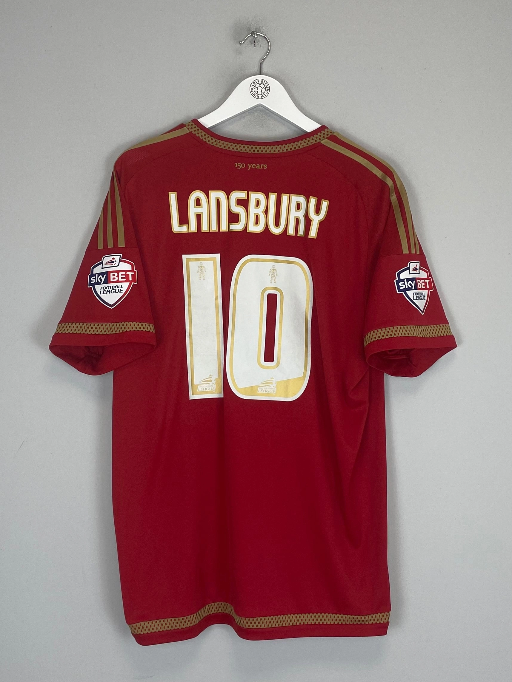 Cozy Comfort Compression Fit Technology 2015/16 NOTTINGHAM FOREST LANSBURY #10 HOME SHIRT (XL) ADIDAS
