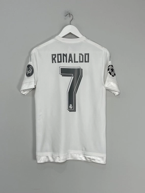 Non Irritating Fabric 2015/16 REAL MADRID RONALDO #7 C/L HOME SHIRT (S) ADIDAS