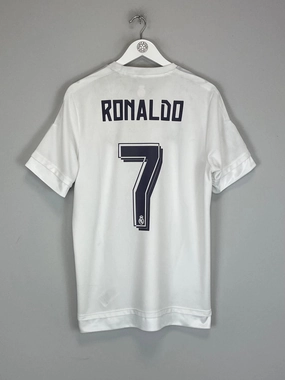 2015/16 REAL MADRID RONALDO #7 HOME SHIRT (L) ADIDAS Light Stretch