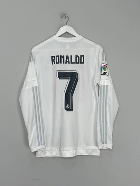 Easy Flow 2015/16 REAL MADRID RONALDO #7 L/S HOME SHIRT (M) ADIDAS