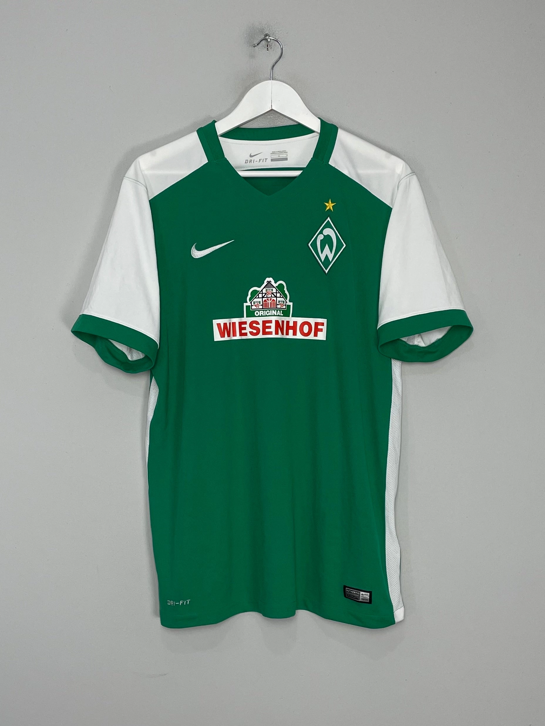 Raglan Sleeve Integration 2015/16 WERDER BREMEN HOME SHIRT (L) NIKE