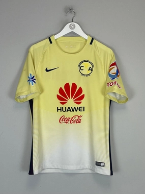 2016/17 CLUB AMERICA *CENTENARY* HOME SHIRT (M) NIKE Abrasion Resistant Reinforcements
