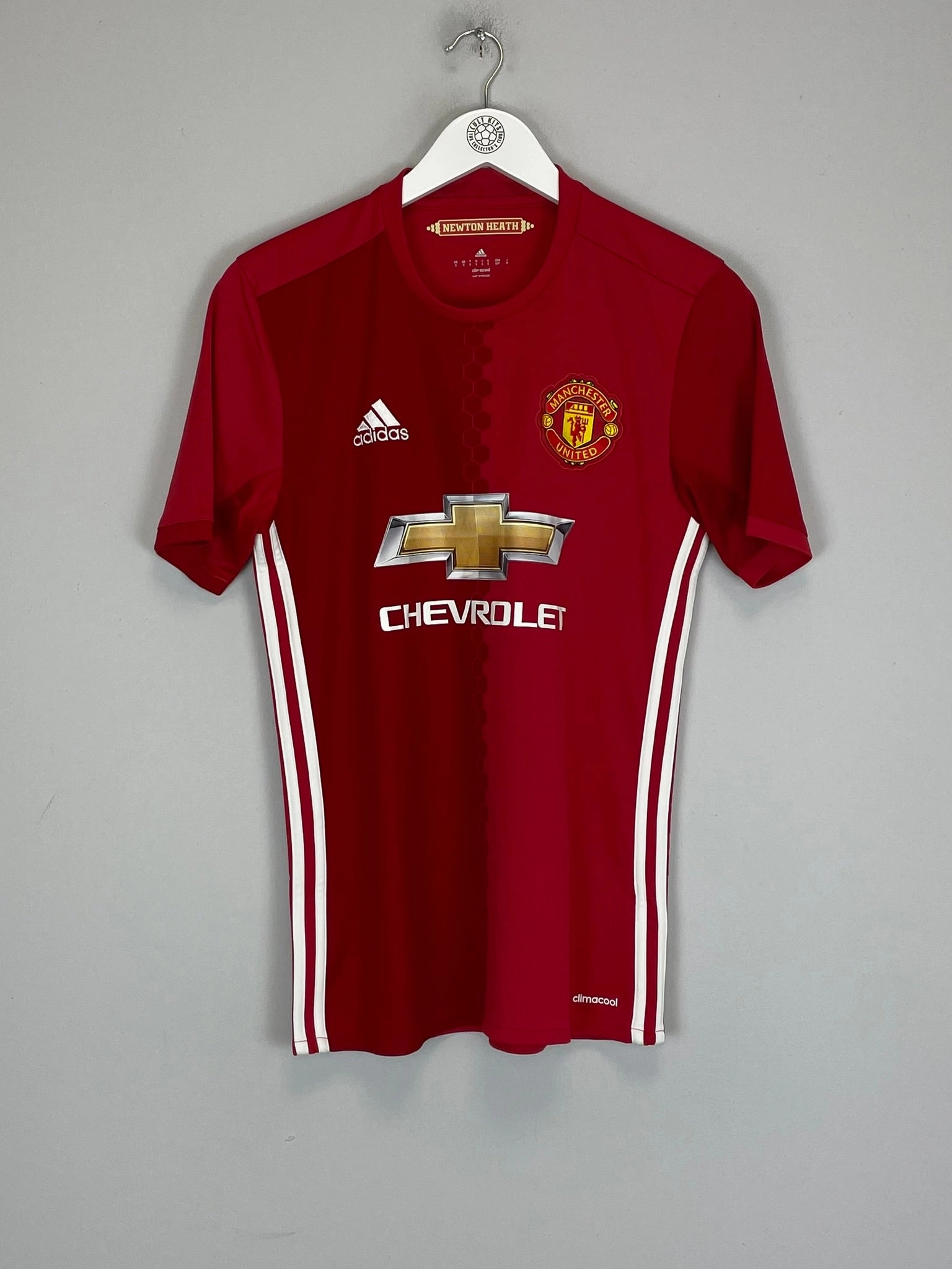 2016/17 MANCHESTER UNITED HOME SHIRT (S) ADIDAS Compression Fit Engineering