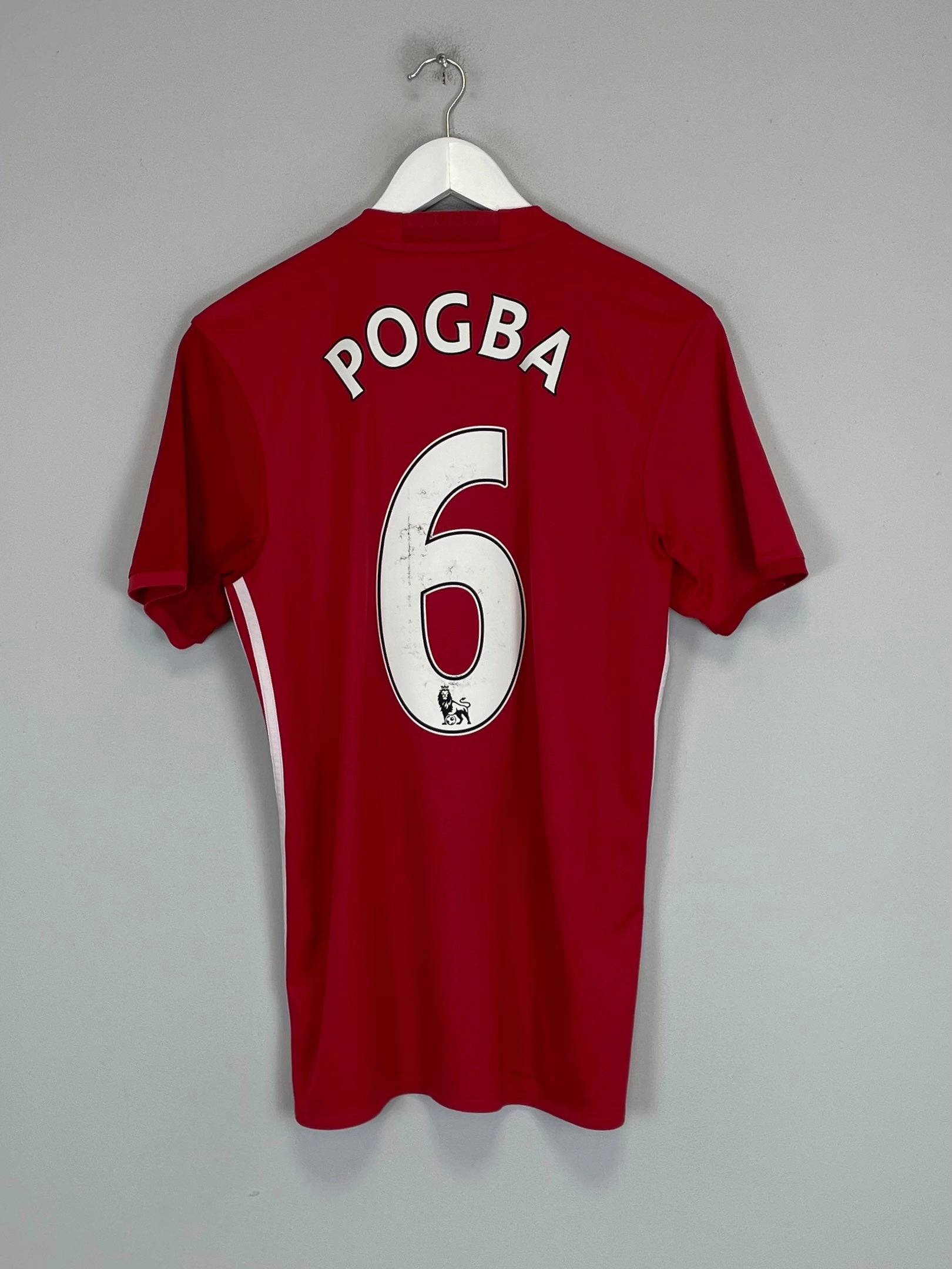 2016/17 MANCHESTER UNITED POGBA #6 HOME SHIRT (S) ADIDAS Fast Response