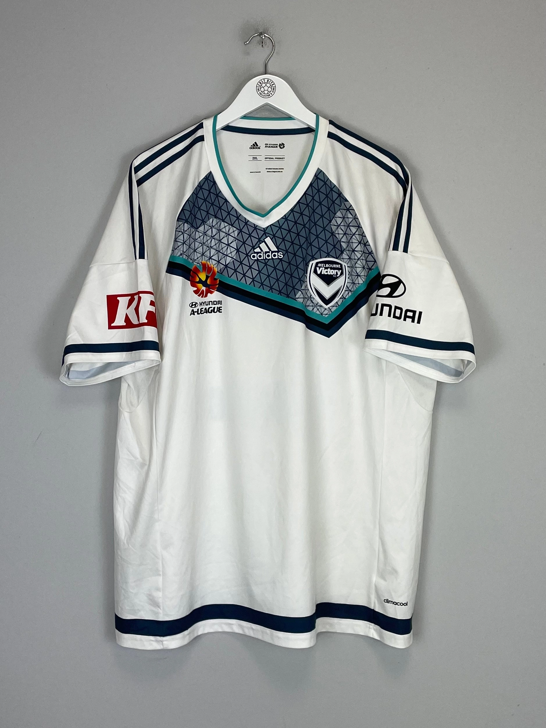Layered construction Vented Back 2016/17 MELBOURNE VICTORY AWAY SHIRT (XXL) ADIDAS