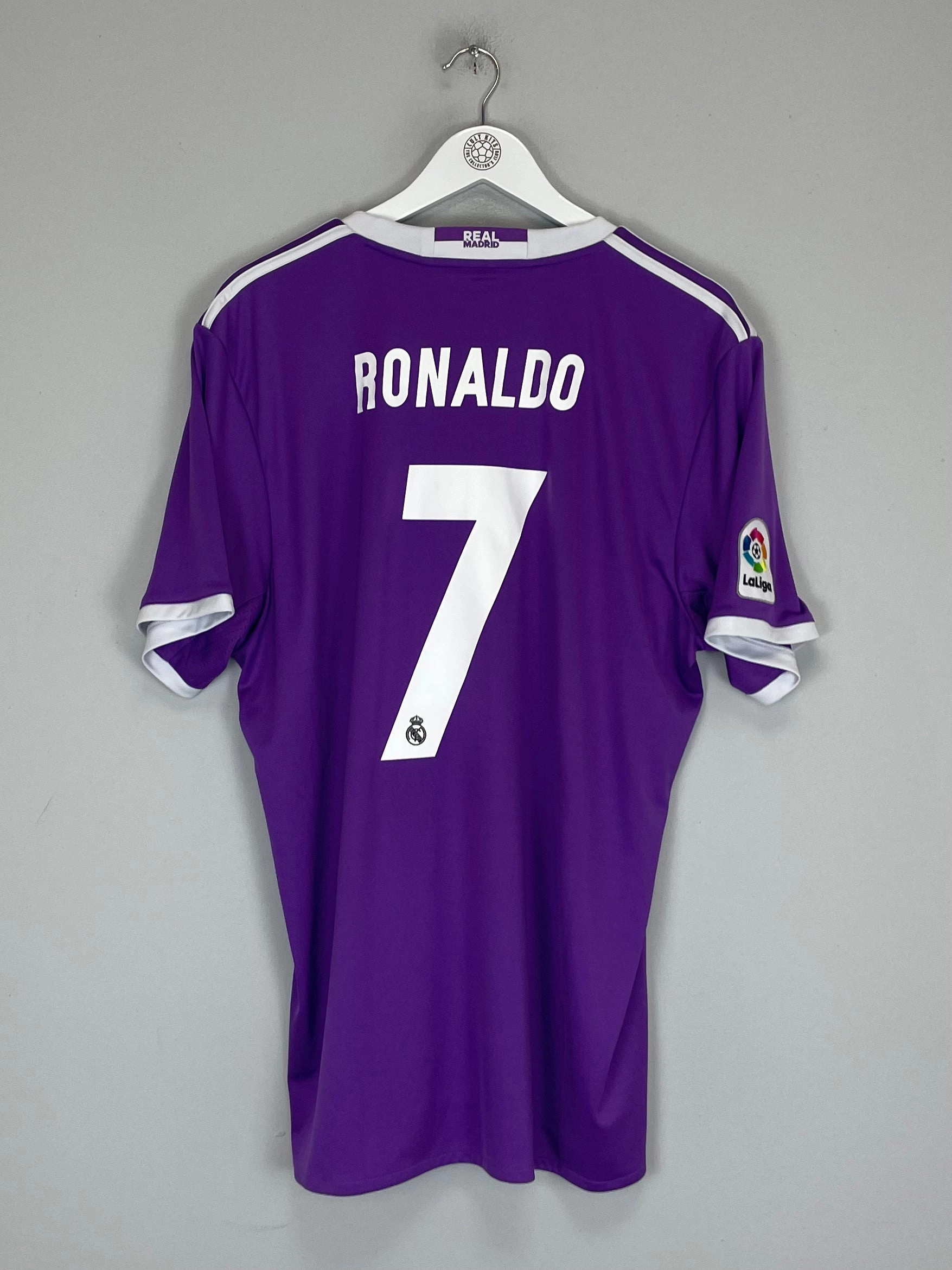 Tagless Labeling 2016/17 REAL MADRID RONALDO #7 AWAY SHIRT (XL) ADIDAS