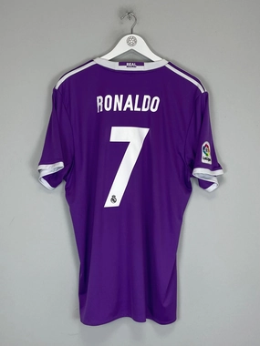 Tagless Labeling 2016/17 REAL MADRID RONALDO #7 AWAY SHIRT (XL) ADIDAS