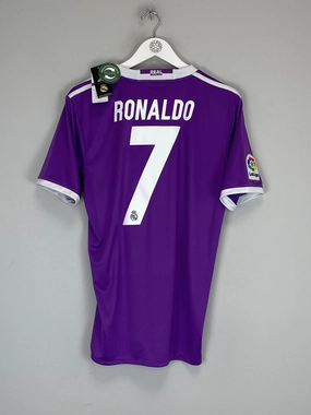 Casual Wear Flexible Apparel 2016/17 REAL MADRID RONALDO #7 *BNWT* AWAY SHIRT (M) ADIDAS