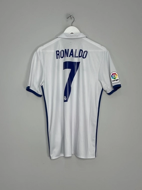 2016/17 REAL MADRID RONALDO #7 HOME SHIRT (M) ADIDAS Athlete Focus