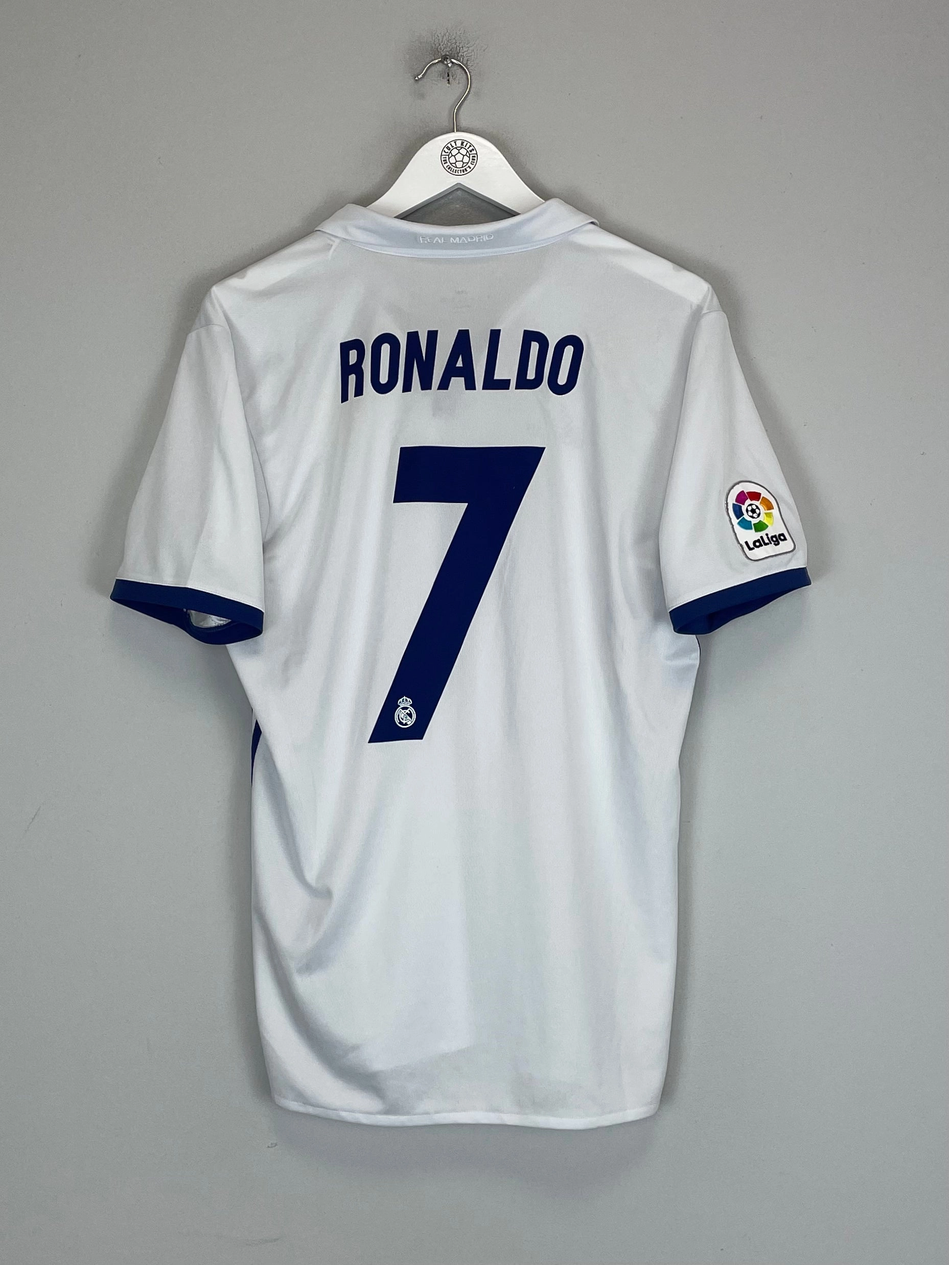 2016/17 REAL MADRID RONALDO #7 HOME SHIRT (M) ADIDAS Ventilated Mesh Panel Cozy Layers