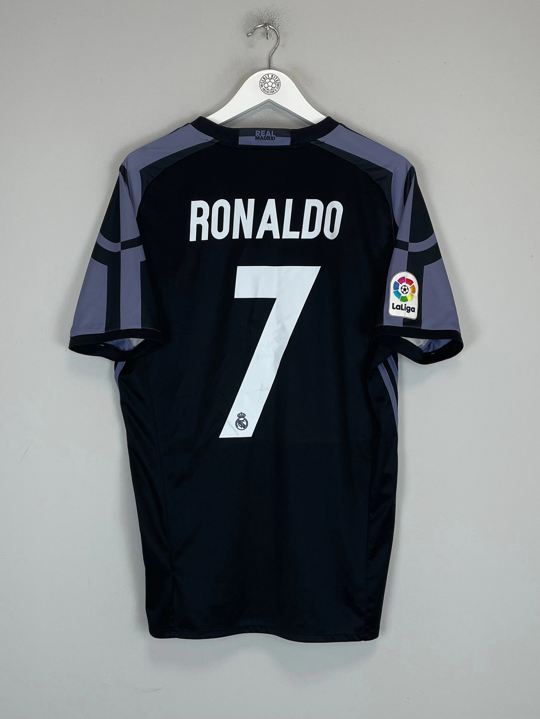 Energy Boost No Slip Gripper Hem 2016/17 REAL MADRID RONALDO #7 THIRD SHIRT (L) ADIDAS