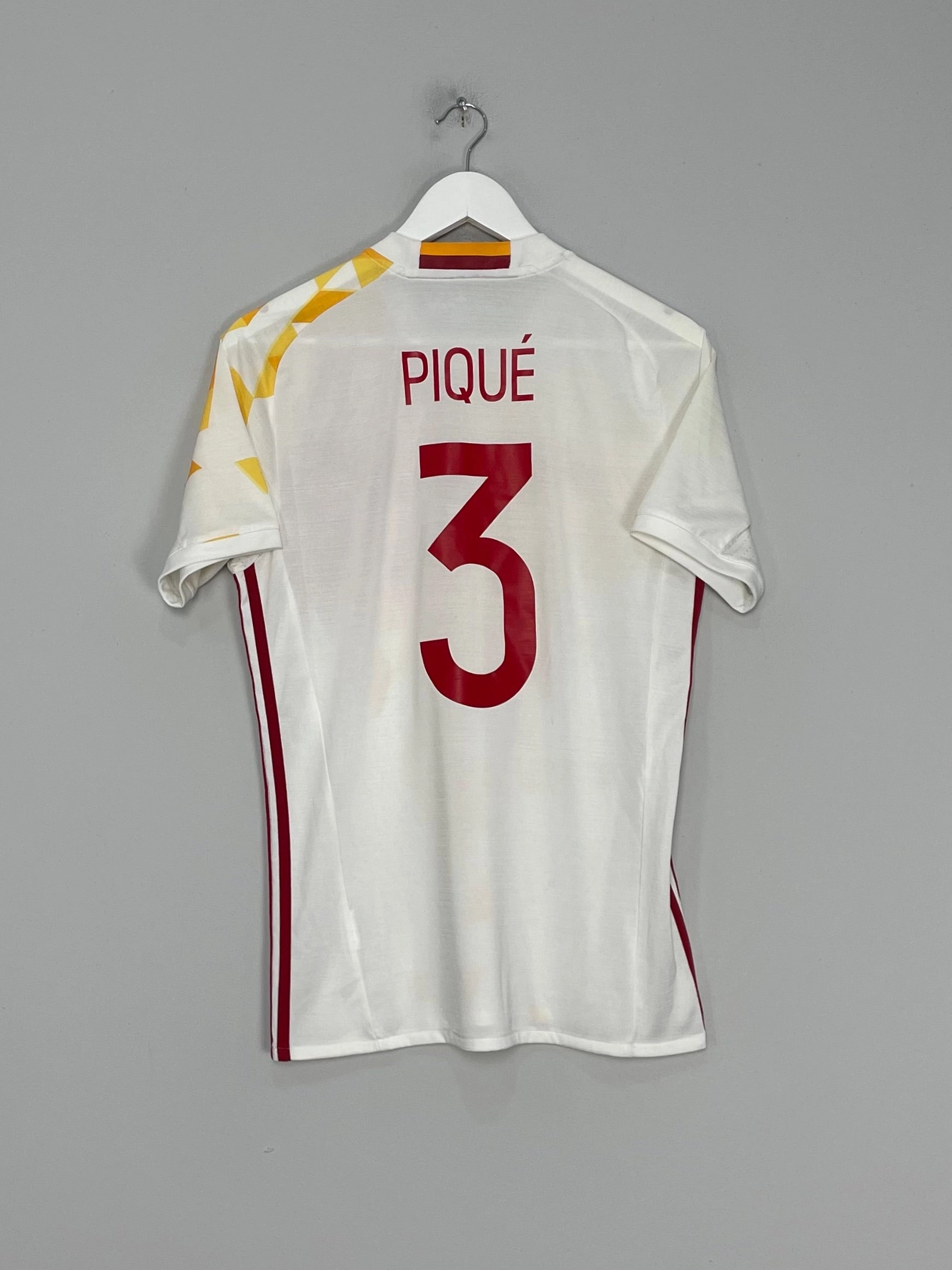 2016/17 SPAIN PIQUE #3 AWAY SHIRT (S) ADIDAS Soft touch finish
