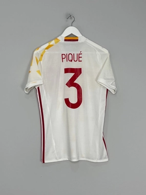 2016/17 SPAIN PIQUE #3 AWAY SHIRT (S) ADIDAS Soft touch finish