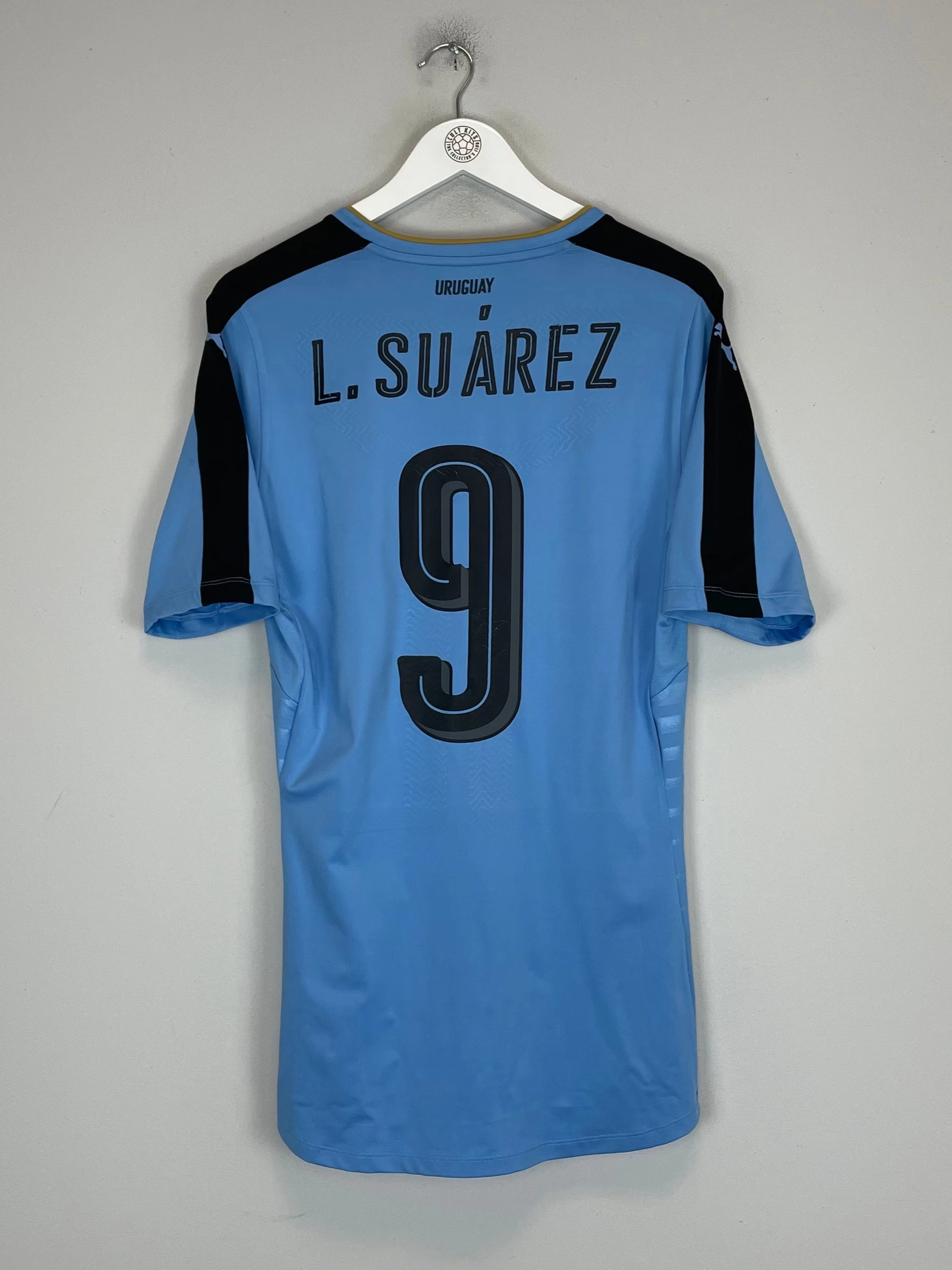 Training Fit Soft Brushed Interior 2016/17 URUGUAY SUAREZ #9 *PLAYER ISSUE* HOME SHIRT (XL) PUMA