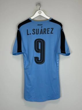 Training Fit Soft Brushed Interior 2016/17 URUGUAY SUAREZ #9 *PLAYER ISSUE* HOME SHIRT (XL) PUMA
