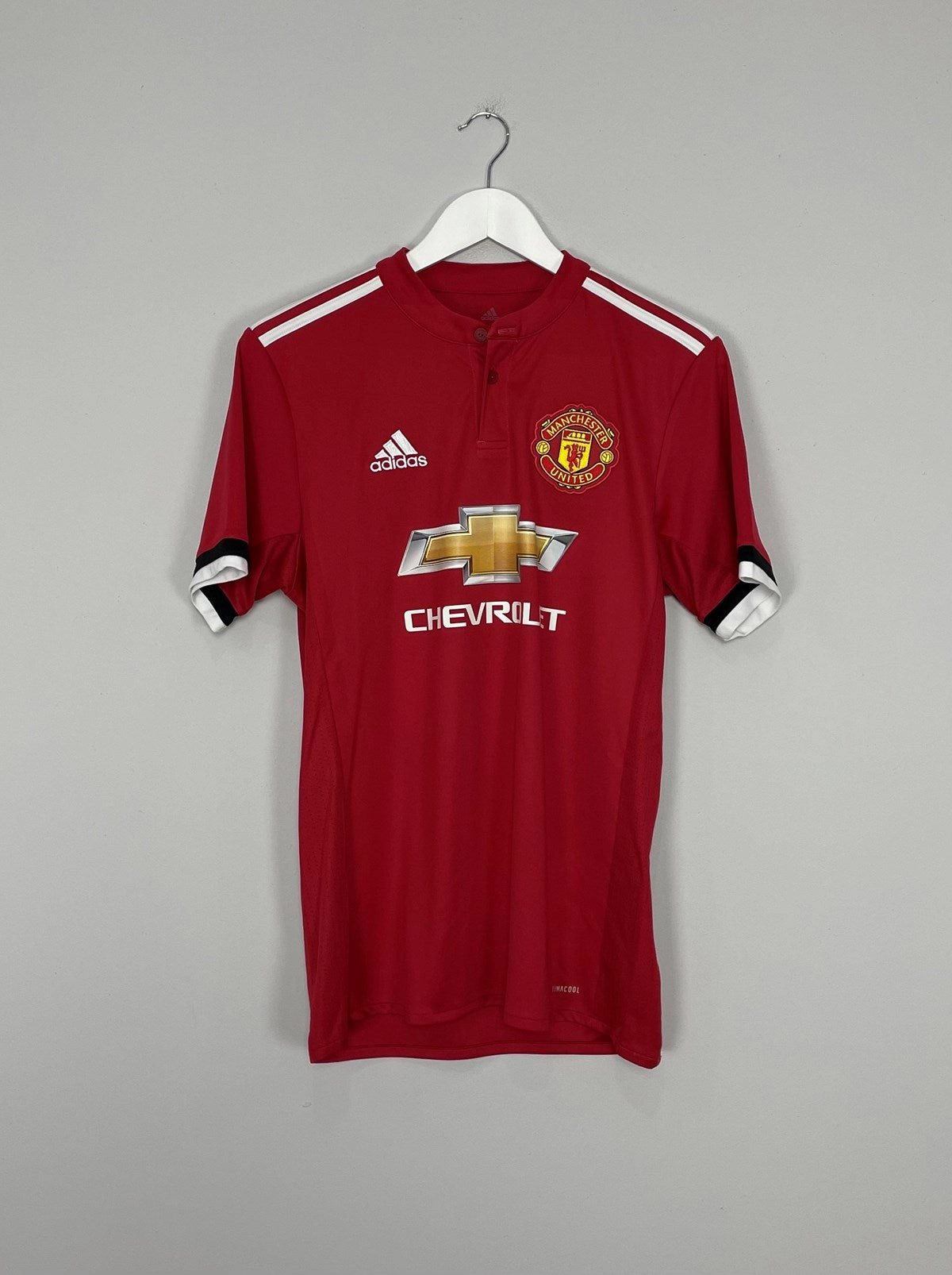 Reinforced Hemlines 2017/18 MANCHESTER UNITED HOME SHIRT (S) ADIDAS