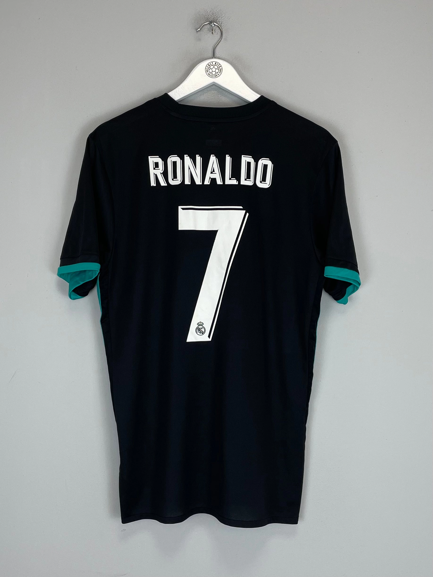 2017/18 REAL MADRID RONALDO #7 AWAY SHIRT (L) ADIDAS Quick Release Moisture Transfer