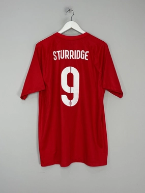 Anti Pilling Technology Recycled Material Blend 2018/19 ENGLAND STURRIDGE #9 AWAY SHIRT (XL) NIKE