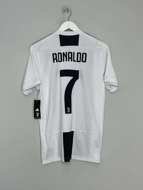 2018/19 JUVENTUS RONALDO #7 *BNWT* HOME SHIRT (M) ADIDAS Cool Fit Tear Resistant Fabric Weave