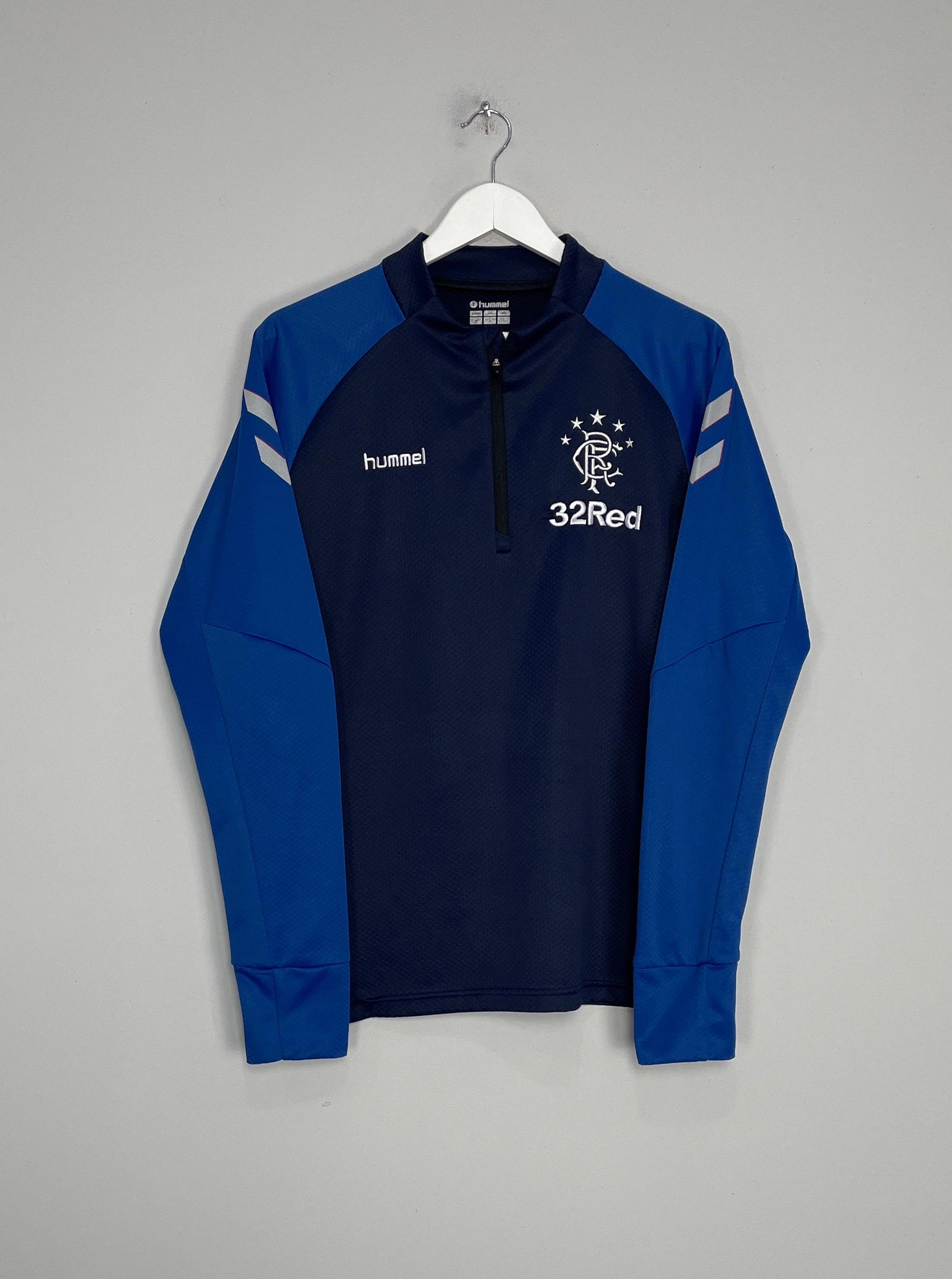 Reinforced Shoulders 2018/19 RANGERS 1/4 ZIP TRAINING TOP (M) HUMMEL