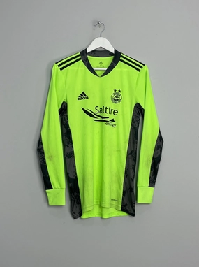 2019/20 ABERDEEN GK SHIRT (XS) ADIDAS Stretchable Ribbed Collar Weather Neutral