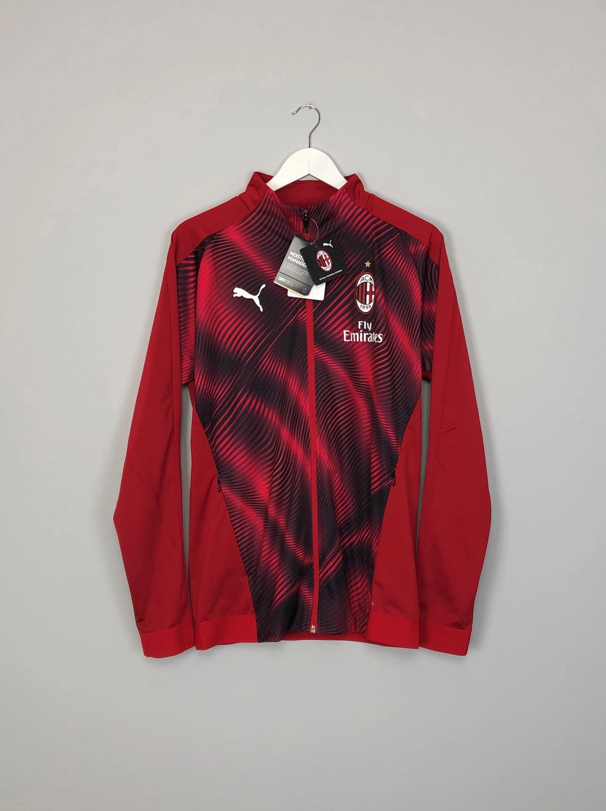 Light Stretch Team Vibe 2019/20 AC Milan *BNWT* Red Stadium Jacket (Multiple Sizes) Puma