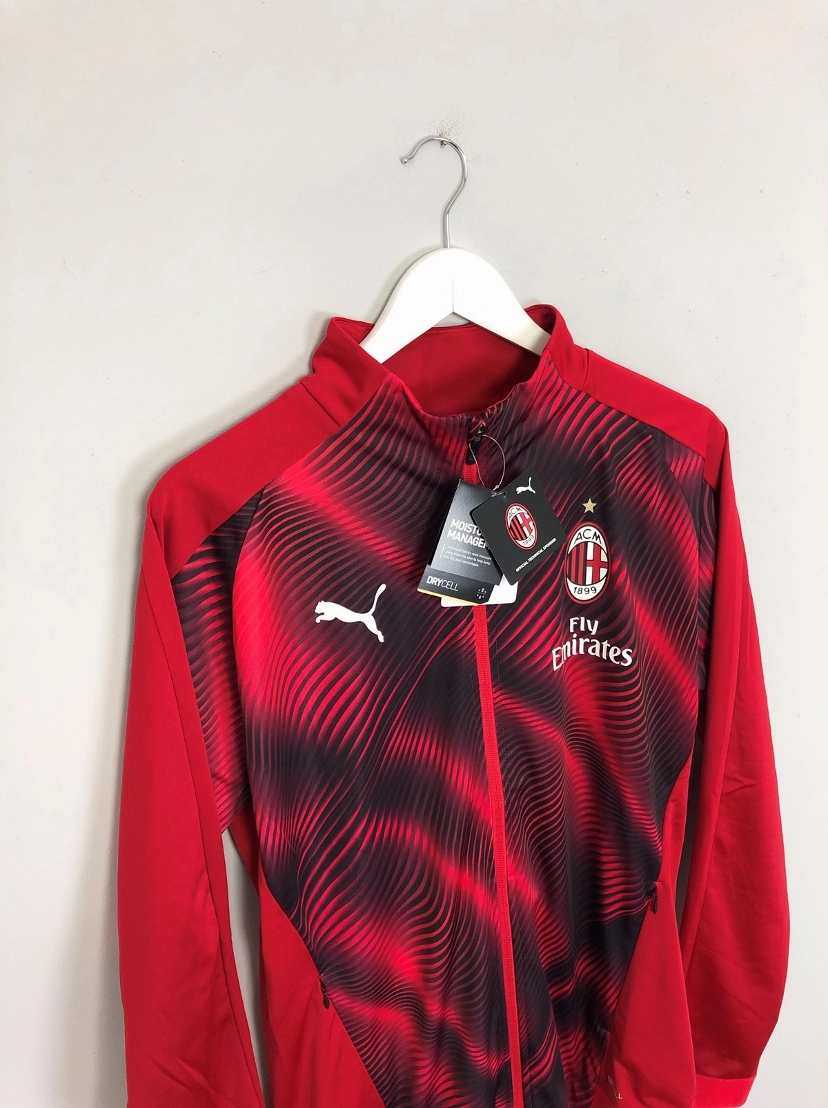 2019/20 AC Milan *BNWT* Red Stadium Jacket (Multiple Sizes) Puma Flexible Collar System