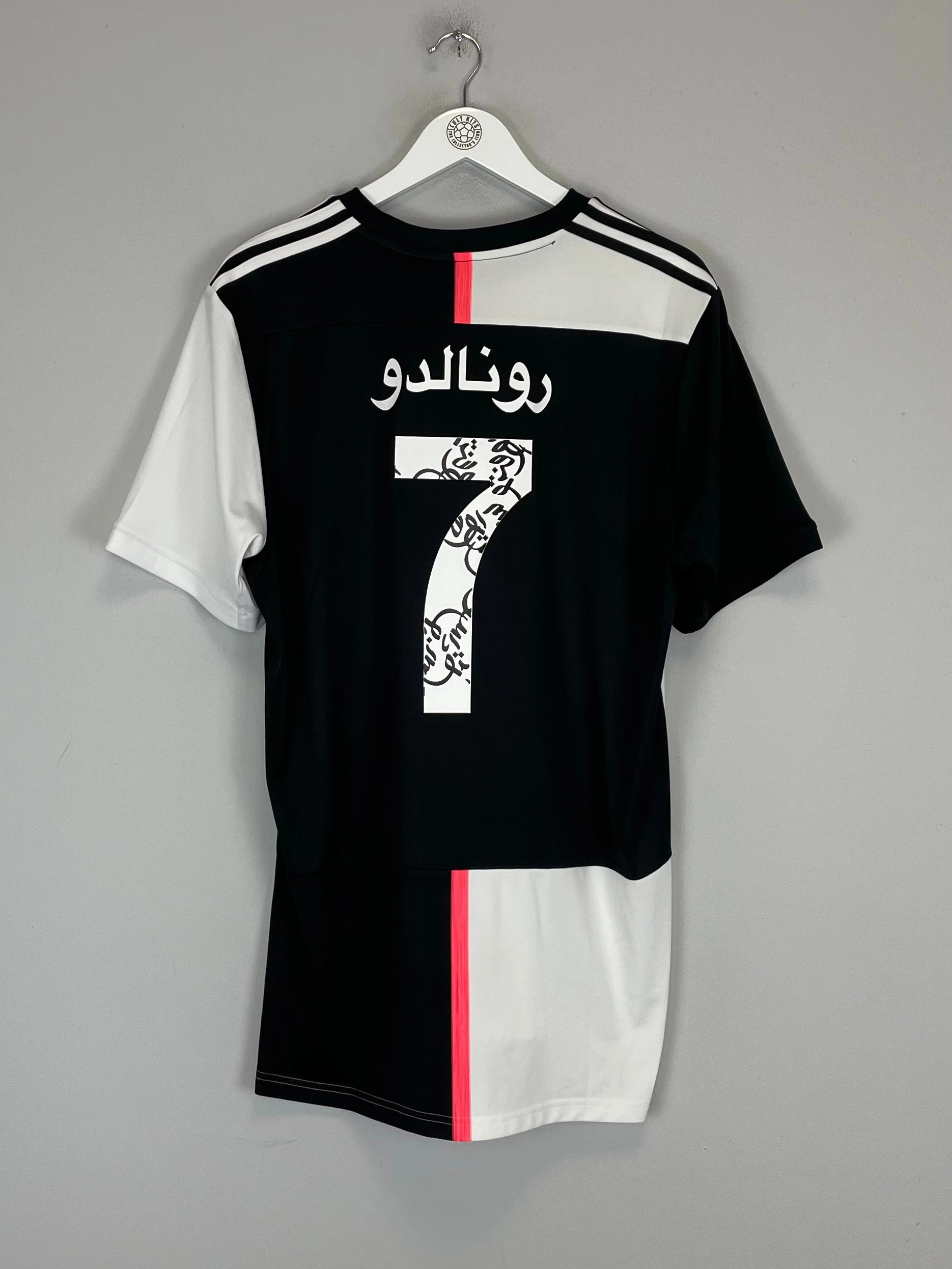 2019/20 JUVENTUS RONALDO #7 'ARABIC' HOME SHIRT (XL) ADIDAS Sharp Cut