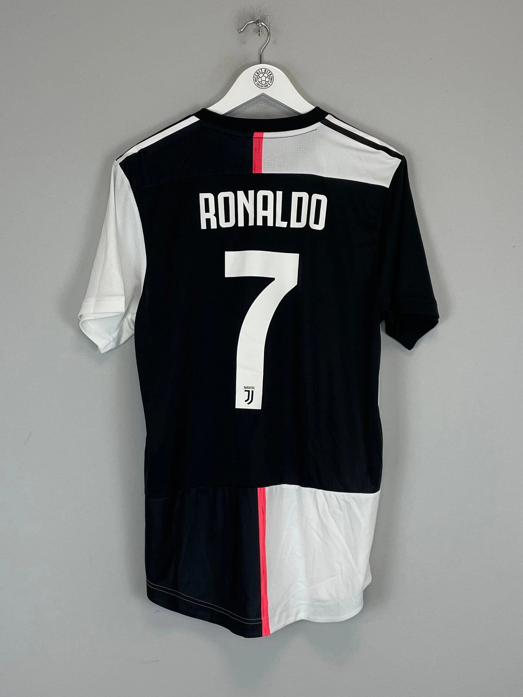 2019/20 JUVENTUS RONALDO #7 *AUTHENTIC* HOME SHIRT (L) ADIDAS Laser Cut Vents Mesh Ventilation Zones