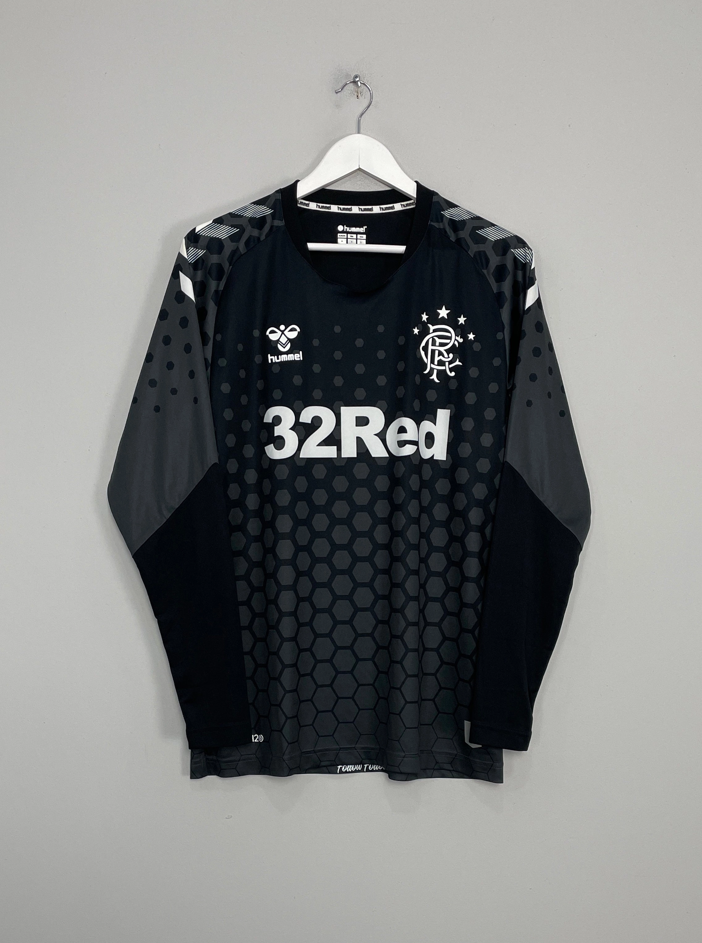 Hybrid Ply Construction Wrinkle Free Travel Fabric 2019/20 RANGERS AWAY GK SHIRT (M) HUMMEL