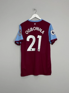 Anti Static Finish 2019/20 WEST HAM OGBONNA #21 *MATCH ISSUE* HOME SHIRT (L) UMBRO