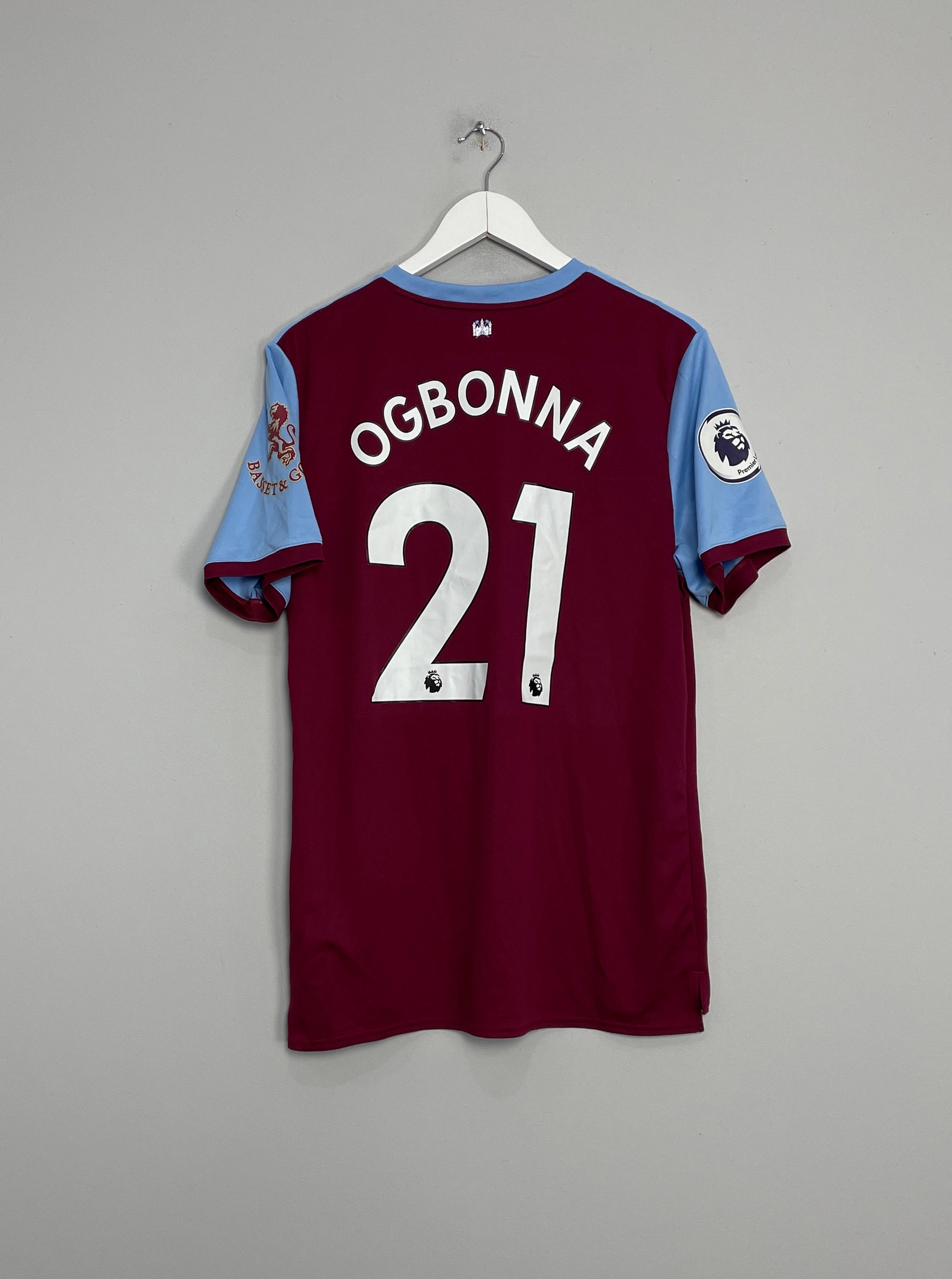 Anti Static Finish 2019/20 WEST HAM OGBONNA #21 *MATCH ISSUE* HOME SHIRT (L) UMBRO