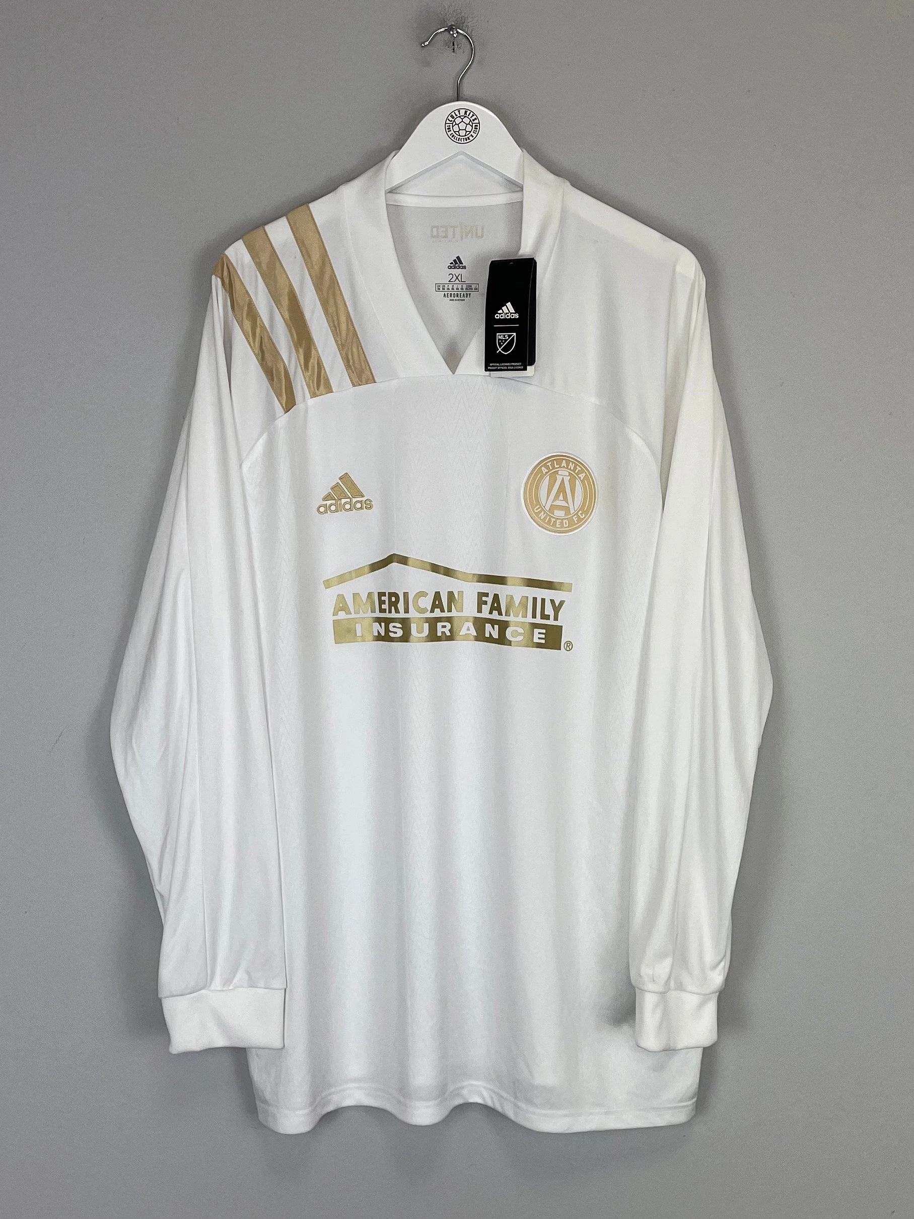 Drop Tail Hem Wicking Properties 2020/21 ATLANTA UNITED *BNWT* L/S AWAY SHIRT (XXL) ADIDAS