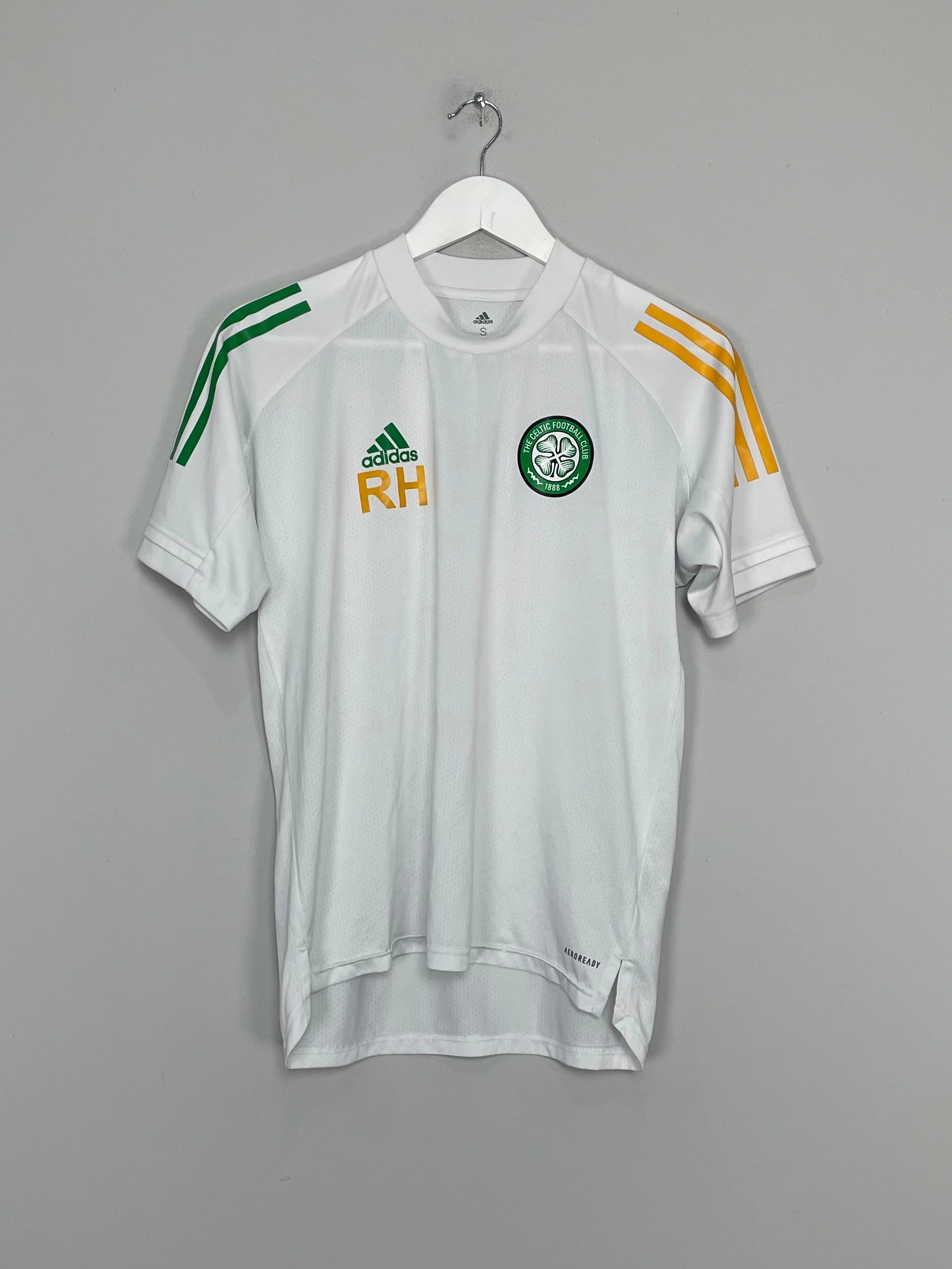 2020/21 CELTIC *STAFF ISSUE* TRAINING SHIRT (S) ADIDAS Modular Panel Layouts Fitness Mode