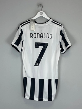 Reflective Safety Trim Low Profile Drop Shoulder 2020/21 JUVENTUS RONALDO #7 *BNWT* HOME SHIRT (L) ADIDAS