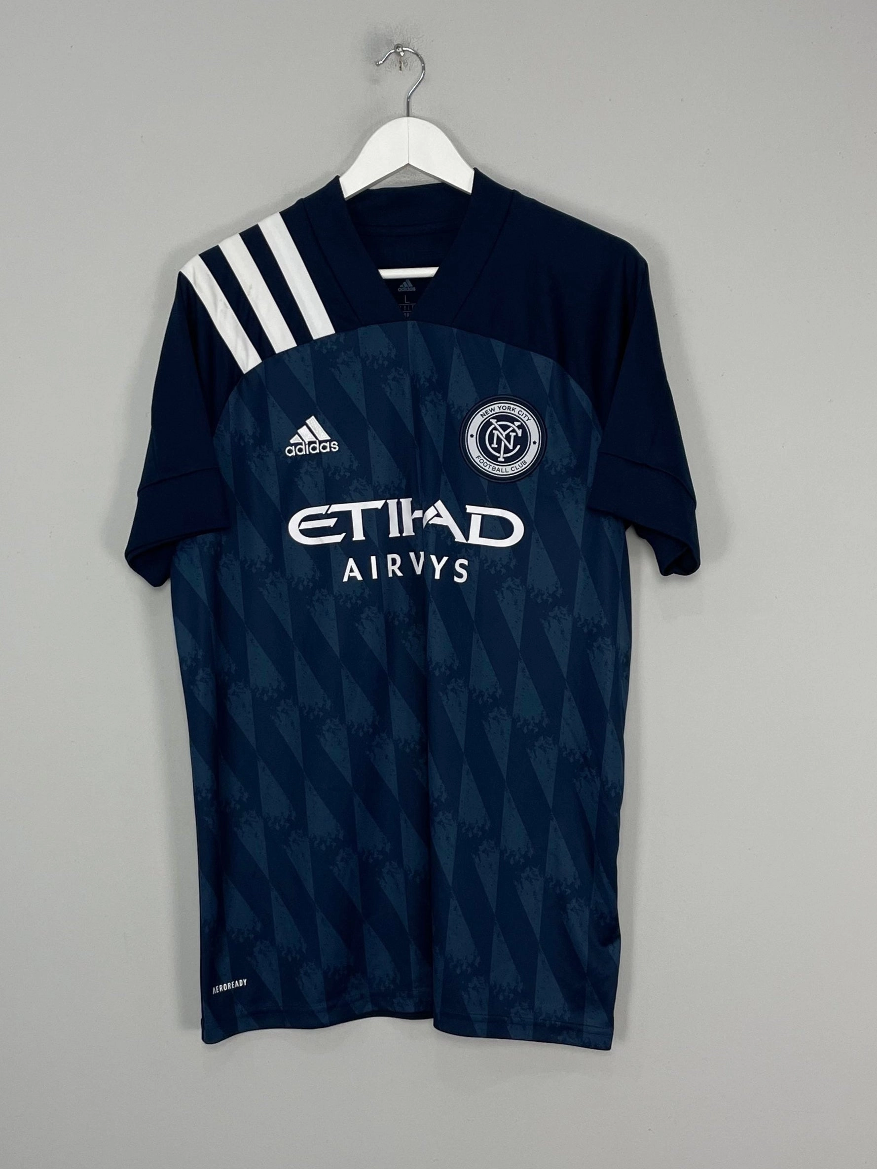 2020/21 NEW YORK CITY AWAY SHIRT (L) ADIDAS stain resistant coating Under Layer