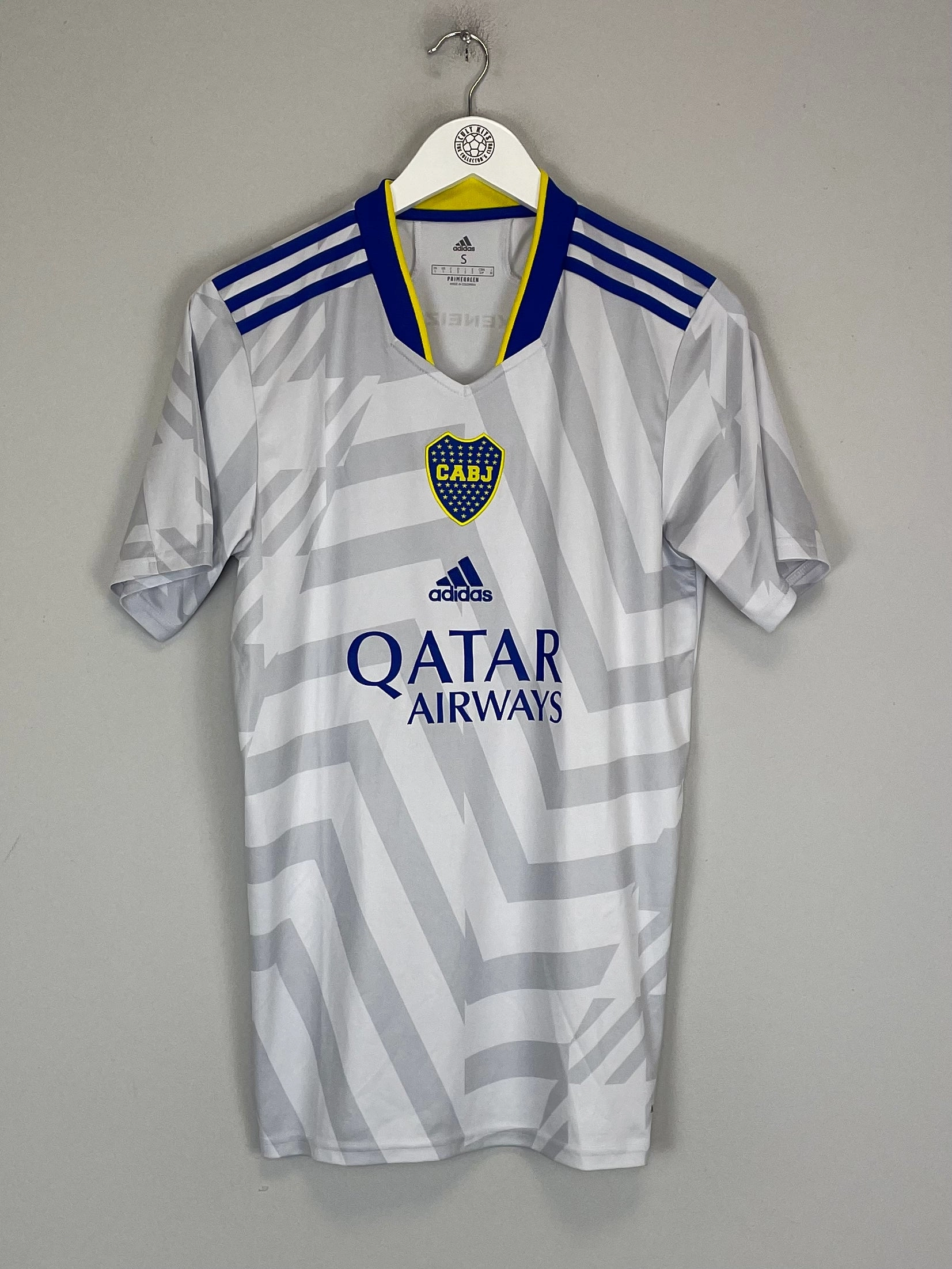 2021/22 BOCA JUNIORS AWAY SHIRT (S) ADIDAS Performance Layer Wrinkle Resistant Finish