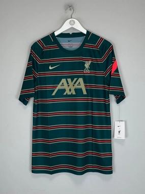 2021/22 LIVERPOOL *BNWT* PRE MATCH SHIRT (L) NIKE Modern Cut Match Look
