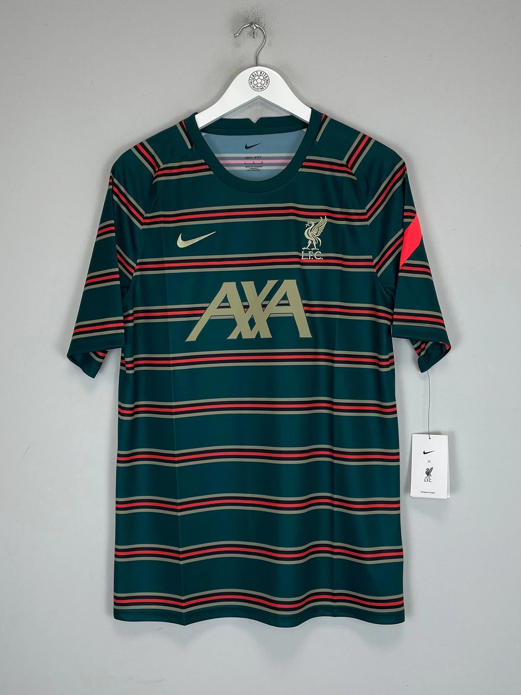 2021/22 LIVERPOOL *BNWT* PRE MATCH SHIRT (L) NIKE Modern Cut Match Look