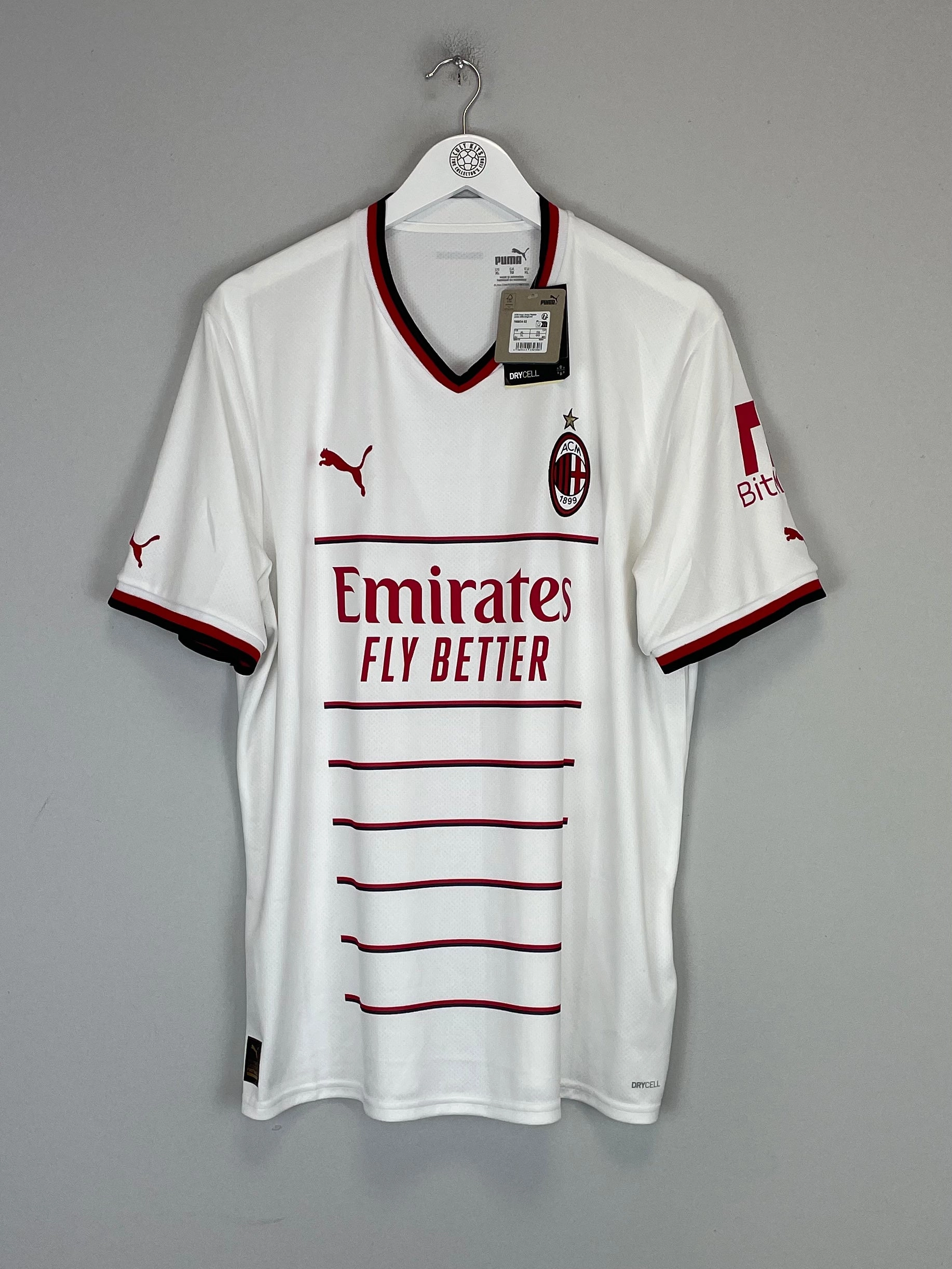 2022/23 AC MILAN *BNWT* AWAY SHIRT (XL) PUMA Advanced Sweat Wicking Flexible Neck Opening