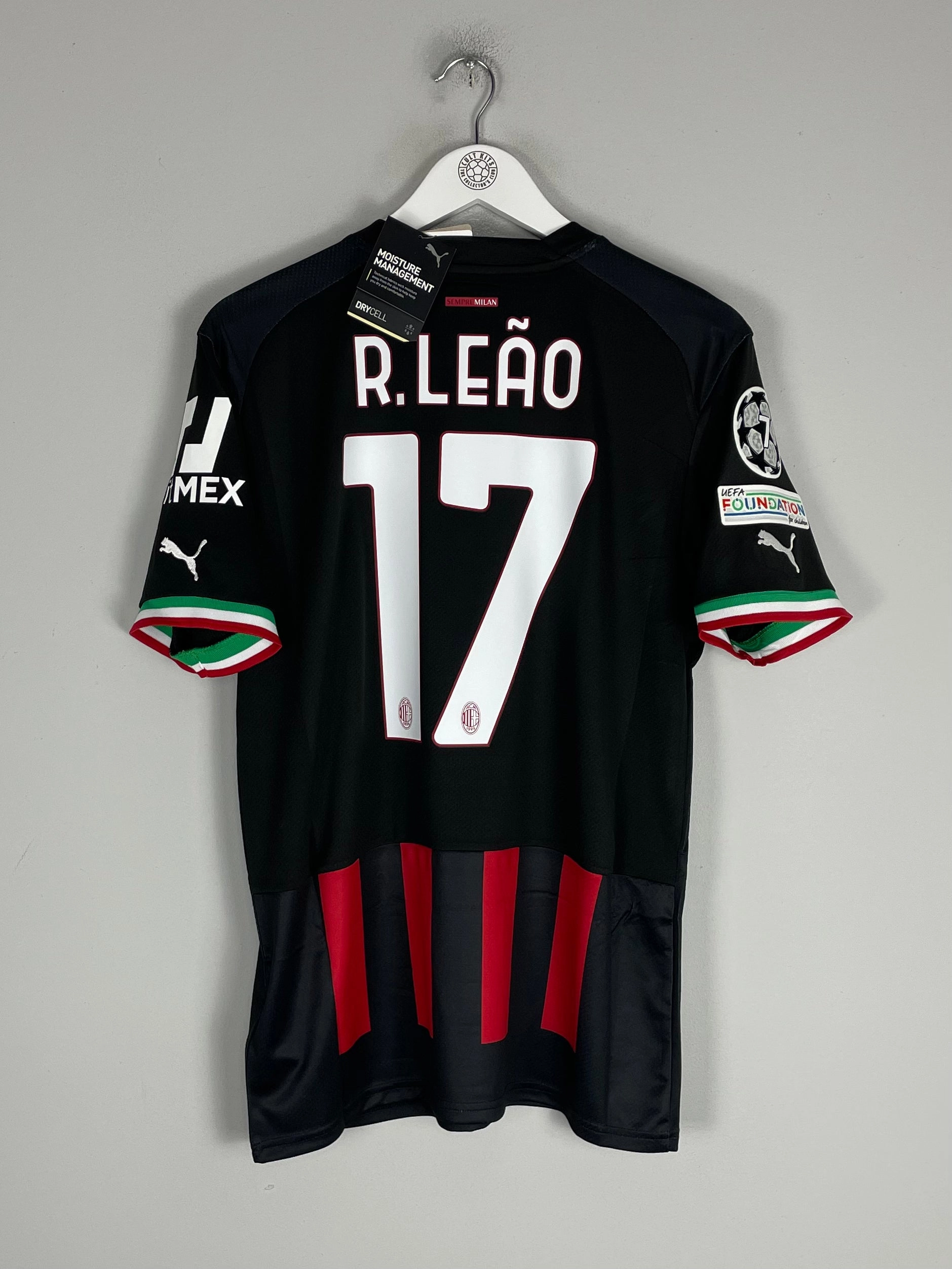 No Slip Grip 2022/23 AC Milan Leao #17 *BNWT* C/L Home Shirt (Multiple) Puma