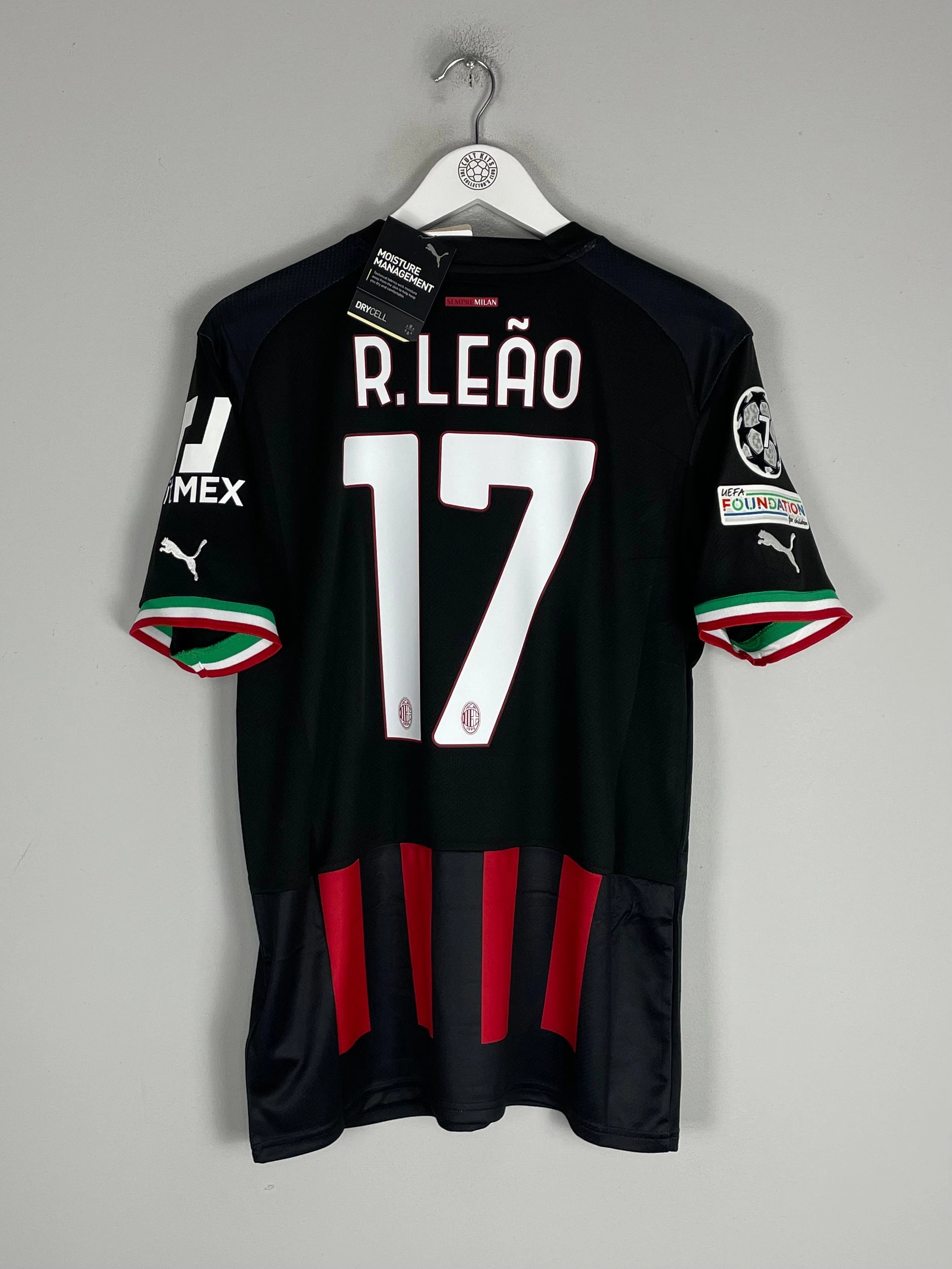 2022/23 AC Milan Leao #17 *BNWT* C/L Home Shirt (Multiple) Puma Cross Fiber Engineering Non Restrictive Movement