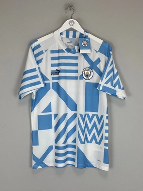 2022/23 MANCHESTER CITY *BNWT* PRE-MATCH SHIRT (L) PUMA Airflow Channel System