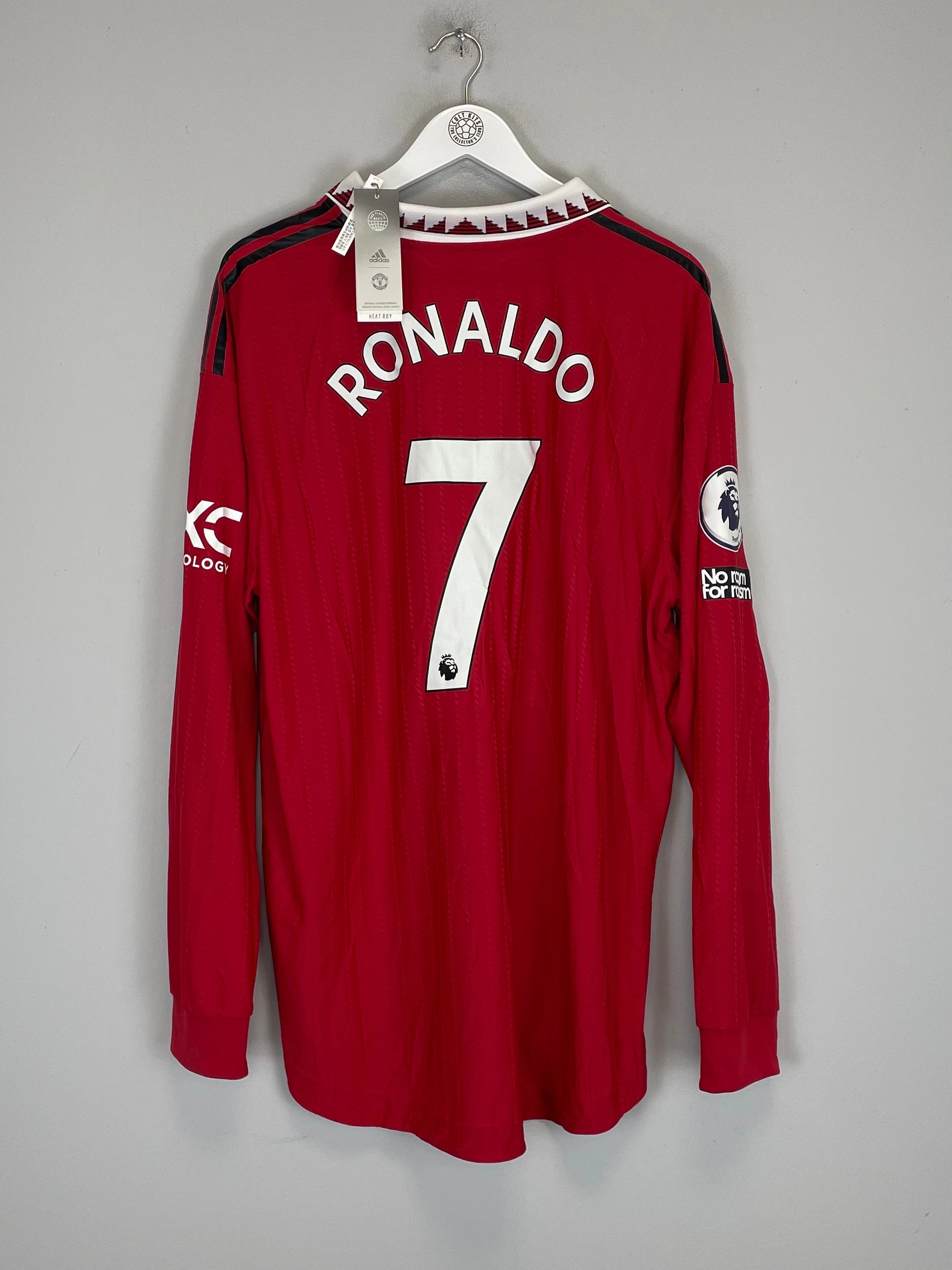 Performance Driven Structure Ultra Soft Texture 2022/23 MANCHESTER UNITED RONALDO #7 *BNWT* AUTHENTIC L/S HOME SHIRT (XXL) ADIDAS