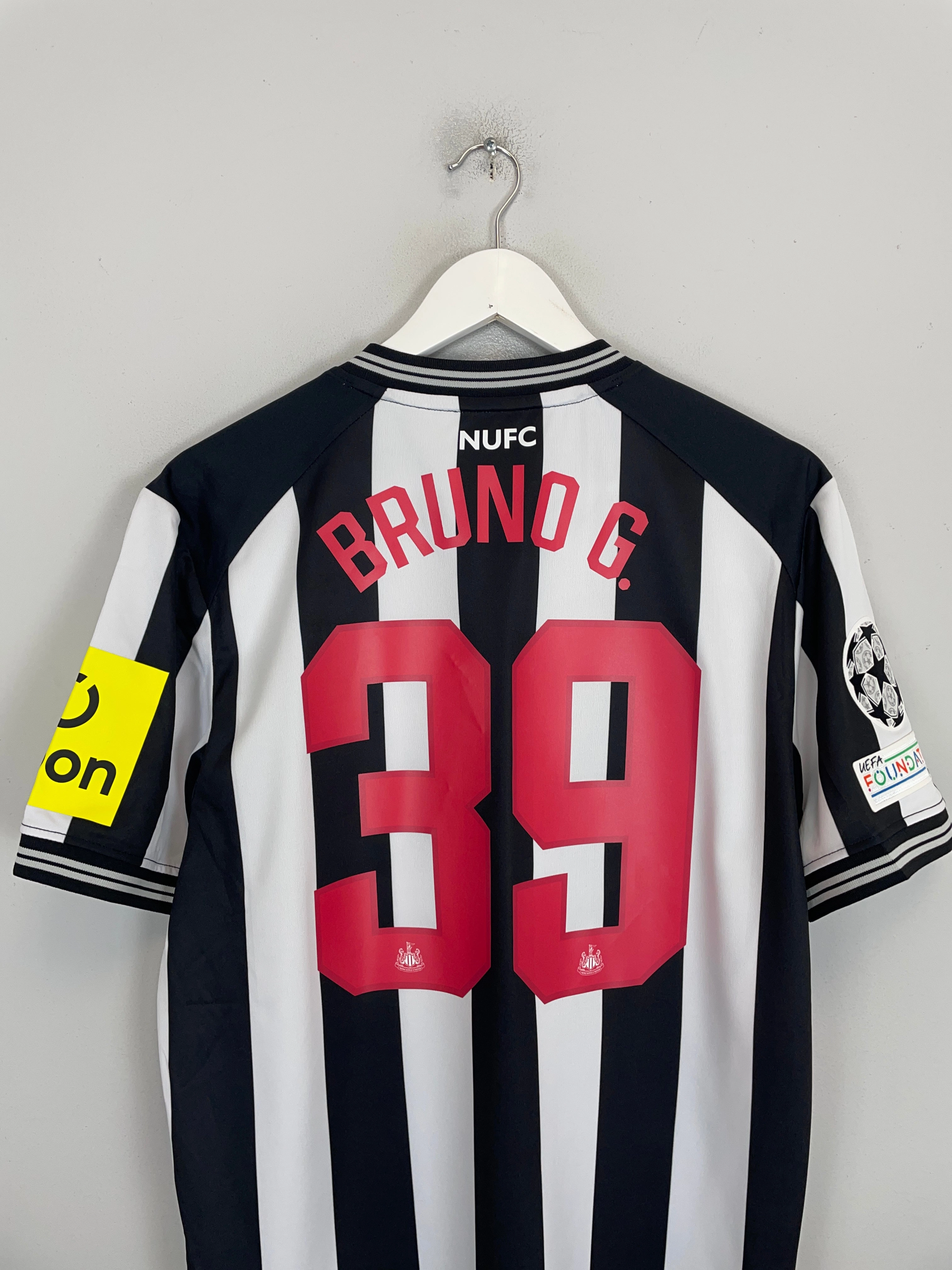 2023/24 Newcastle United Bruno G. #39 C/L BNWOT Home Shirt (Multiple Sizes) Castore Bonded Armhole Frames Bold Vibe