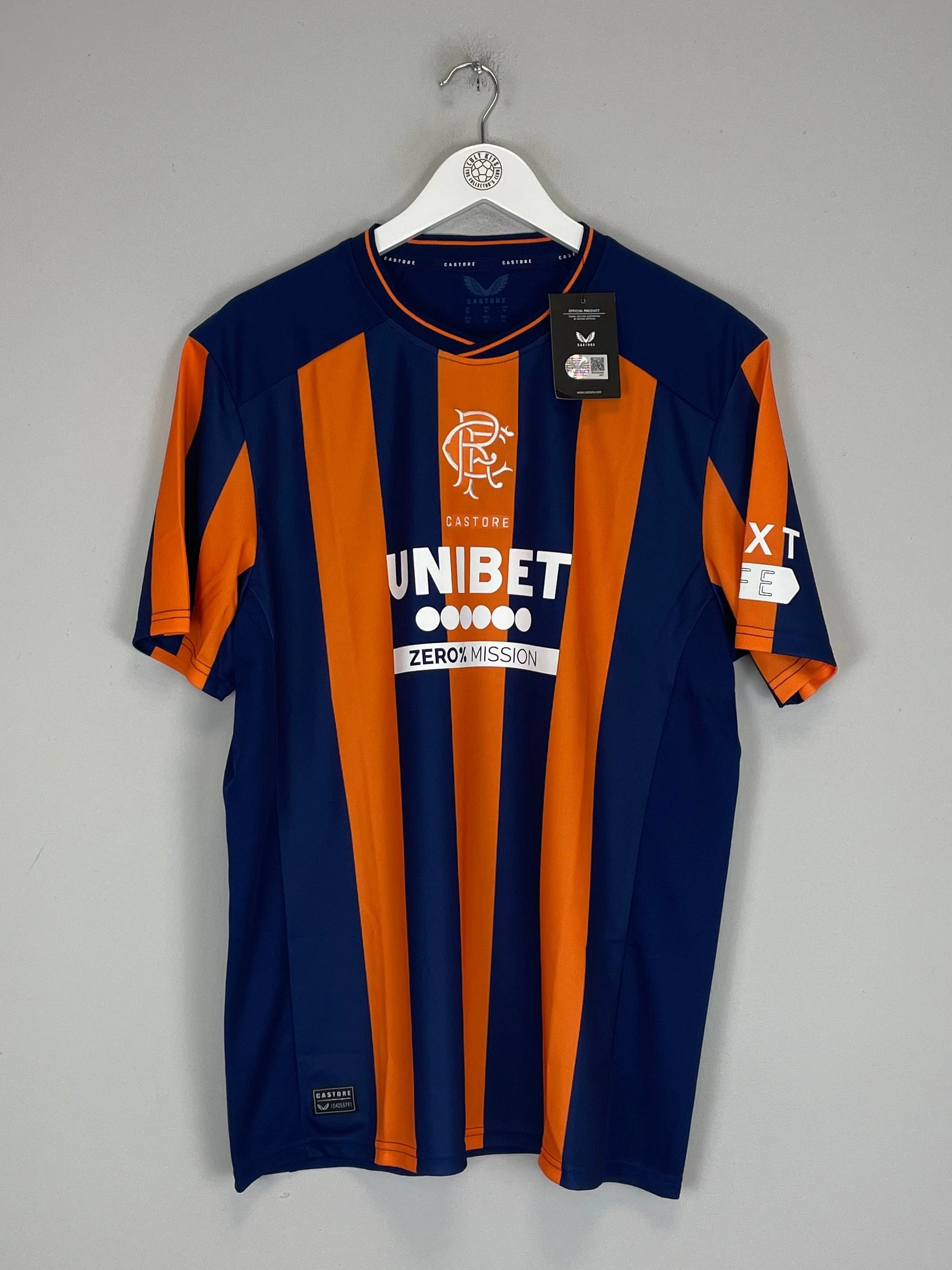 2023/24 RANGERS *BNWT* THIRD SHIRT (XL) CASTORE Lightweight Gear Lockstitch Detailing