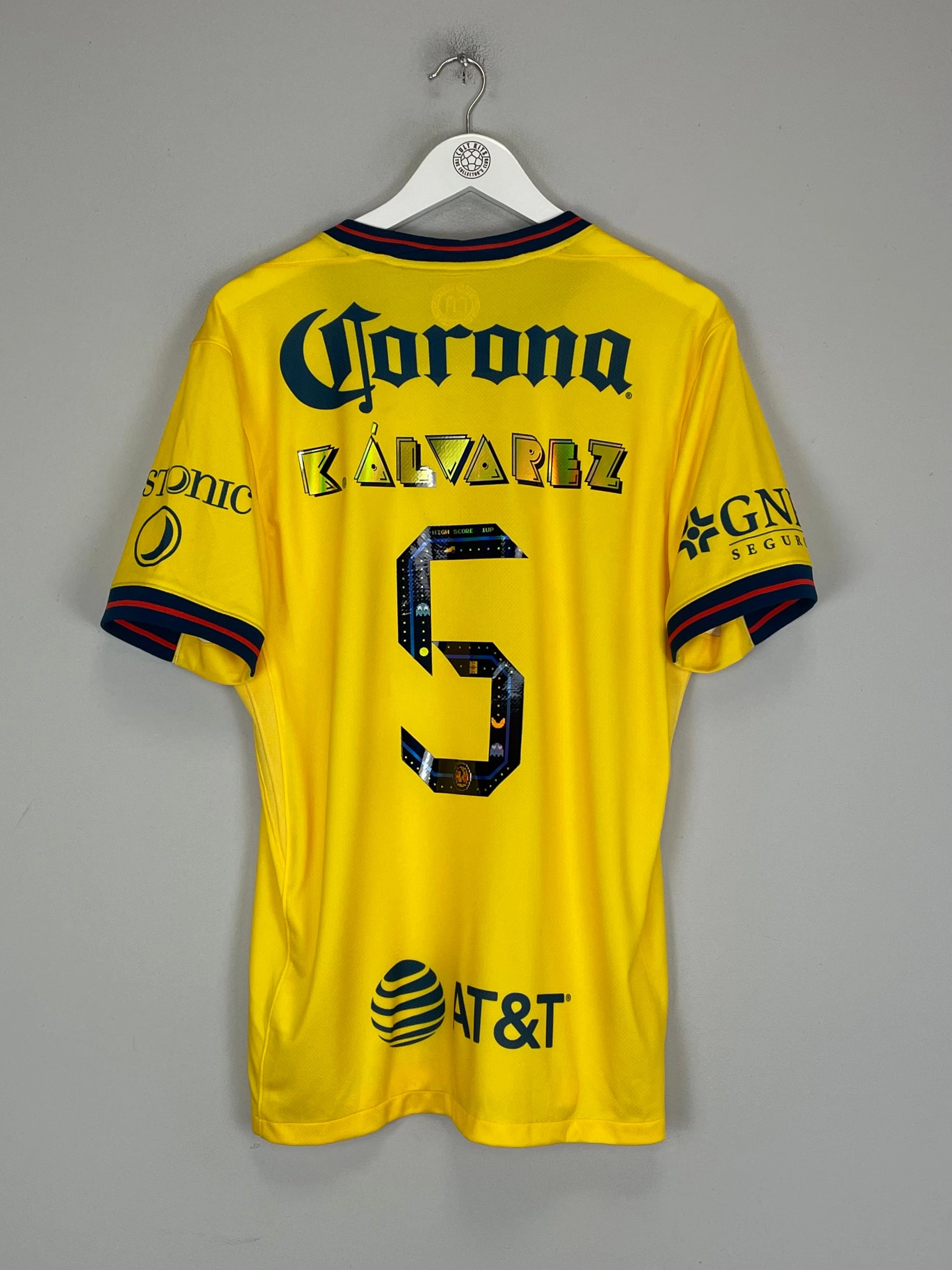 subtle style 2024/25 Club America Alvarez #5 *BNWOT* Pac-Man Home Shirt (Multiple Sizes) Nike